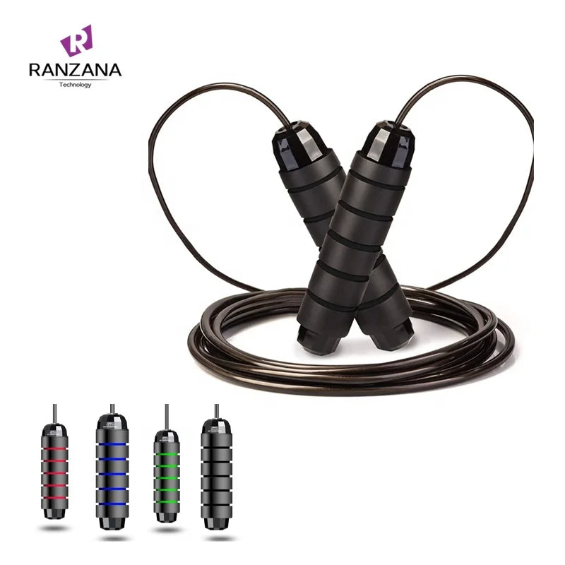 Adjustable Jump Rope 160g Tangle-Free Gym Fitness Jump Rope Weighted Plastic Skipping Rope with Bearings