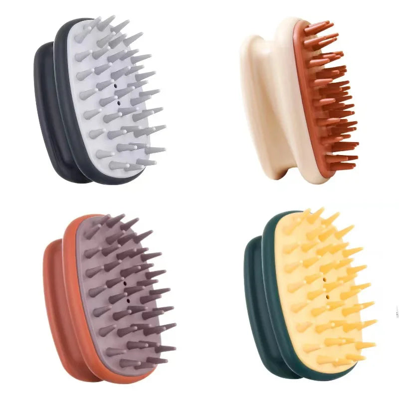 New Design ABS Silicone Hair Wash Brush Scalp Massage Brush