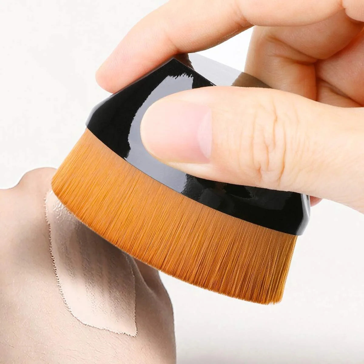 Portable Professional 12-Piece Foundation Concealer Brushes Set Hexagon Makeup Brush with Plastic Box Bag Powder Face Blush
