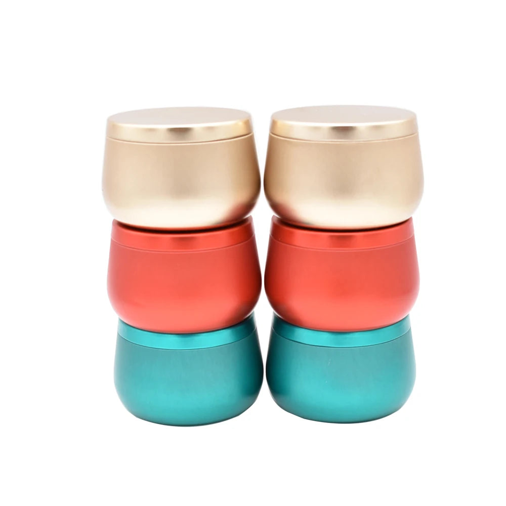 Empty 8Oz Round Tinplate Can Candle Tin Box
