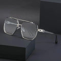 Steampunk Glasses Women Sun Glasses Oversized UV400 Gradient Shades Metal Frame Sun Glasses