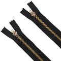 Wholesale Eco-Friendly Custom Metal Closed End Zipper 3# 5# Brass AutoLock Painted for Jeans