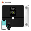 For Welland Smart Bathroom Body Fat Scale with Digital Display 180kg Capacity Battery Powered Eco-Friendly Design