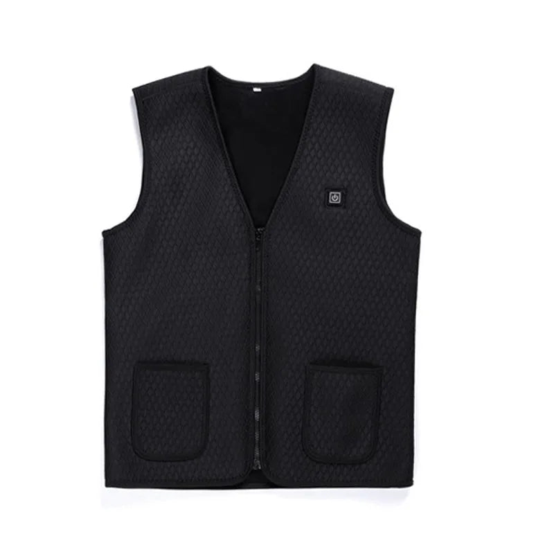Men's Women's Outdoor USB Thermal Vest Winter Jacket Infrared Heating Breathable Hiking Fishing Customizable Logo