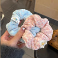 Cute Cartoon Plush Hair Scrunchies Women Sweet Elastic Hair Ties Pink Popular Ponytail Hair Accessories for Girls