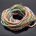 1x2mm Plating Crystal Beads Faceted Rondelle Crystal Glass Beads for Jewelry Making Loose Glass Seed Beads Factory Wholesale