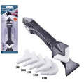 Putty Knife Scraper Caulk Tool Kit 3 in 1 Tile Sealant Scraper and Trowel Silicone Sealant Finishing Tool