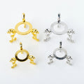 Wholesale Tripod Gold Silver Metal Crystal Ball Holder Sphere Stand Base Desktop Decoration