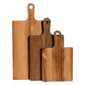 Youlike Acacia Wood Simple Rectangle Cutting Board Set of 3 Easy-to-Clean Cheese Board and Knife Set Charcuterie