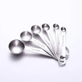 Measuring Spoons Set Gold Wholesale Bulk 304 Stainless Steel with Real Walnut Handle for Professional Baking