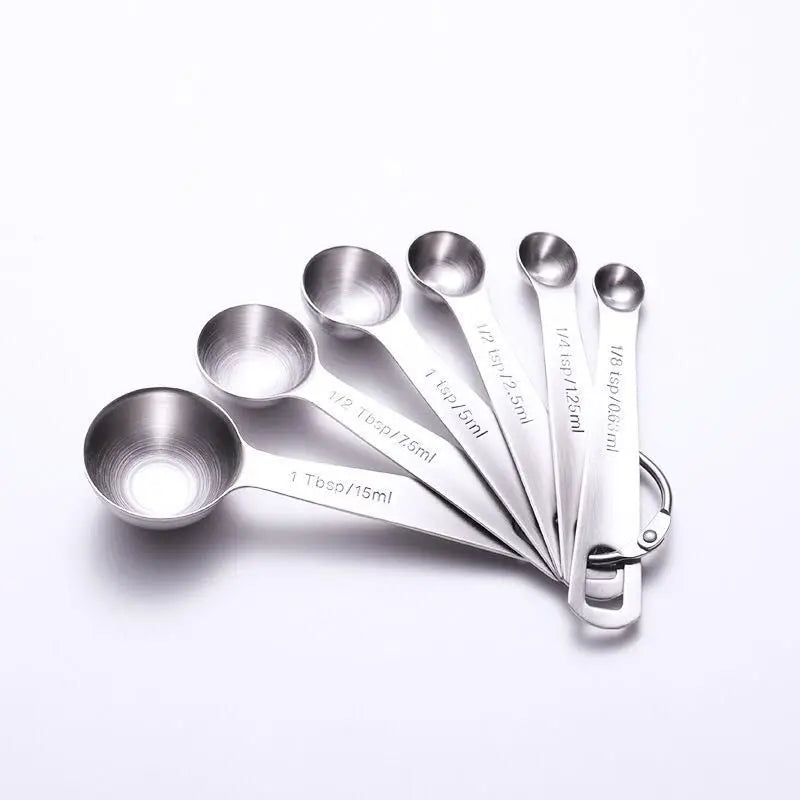 Measuring Spoons Set Gold Wholesale Bulk 304 Stainless Steel with Real Walnut Handle for Professional Baking