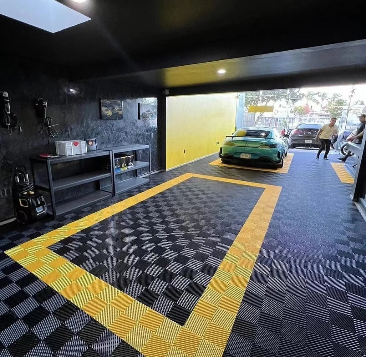Easy Install Flooring of Spc Click Floor Rubber Industrial Mats Plastic Interlocking Floor Tiles