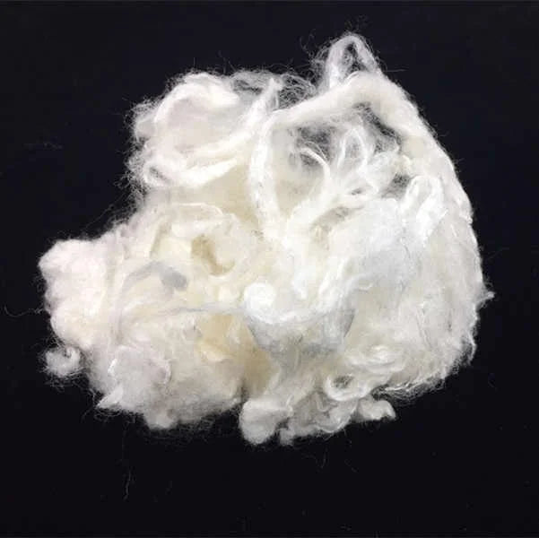 2DX51mm White Viscose Rayon Staple Fiber Raw Pattern for Spinning and Weaving