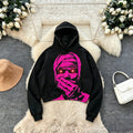Trendy Fashionable Unique Versatile Autumn Hoodie Outfits Washed Solid Embroidered Hip Hop Streetwear Men's Oversized Waterproof