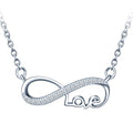 Customized Infinity Necklace 925 Sterling Silver Necklaces for Women