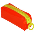 Big Red Nylon Zipper 3 Ring Pencil Pouch Eco Friendly Customizable Sample Available