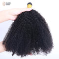 Afro Kinky Curly Human Hair I Tips Microlinks Brazilian Virgin Hair Extensions Hair Bulk Knots Black Color for Women