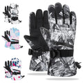 Ski Snow Gloves Waterproof Winter Warm Gloves Touchscreen Anti slip with Pocket for Skiing Riding Cycling