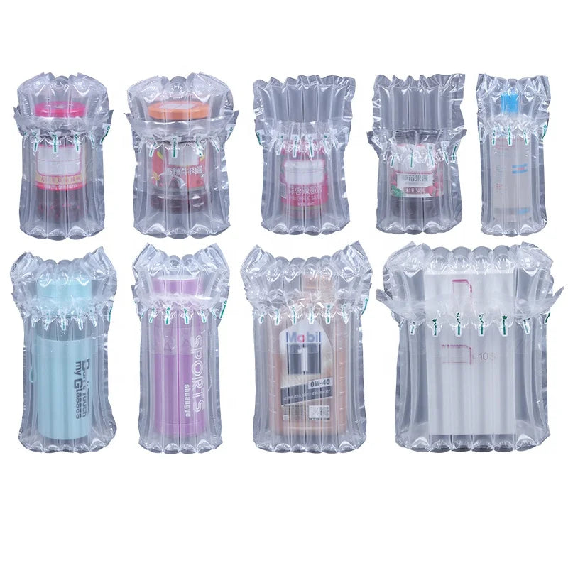 Shockproof Plastic Packaging Roll Air Column Bag Inflatable Air Cushion Packaging Bag for Wine Bottle Electronic Logistics