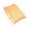 Wholesale 15mm Gold Metallic Satin Bias Binding Tape Flanged Insertion Piping