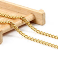 Wholesale Waterproof Stainless Steel Curb Chains DIY Bracelet Necklace Side Chain for Jewelry Making