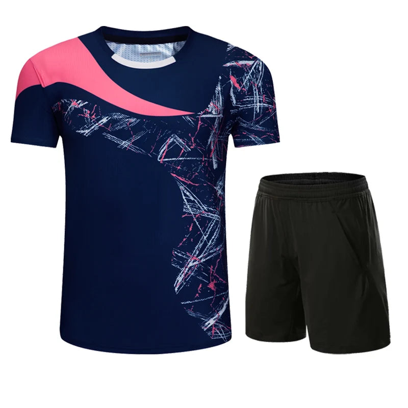 Cheap Plain Badminton T-shirt New Design Tennis Shorts Shirts Wholesale Sports Polo Jersey