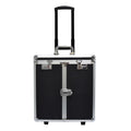 Aluminum Jewelry Carry Case with Wheels Trolley Drawers Black Meiyida Brand Customizable Size