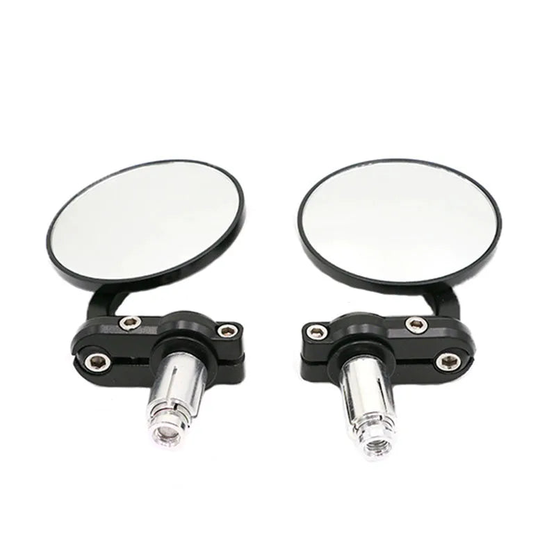 RIDERACE Handlebar Adjustable Bike Convex Mirror Cycling Bisiklet Rear View MTB Road Rotate Wide Range Bicycle General Rearview