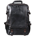 Trendy Handmade Cow Leather Daily Outdoor Hiking Trekking Travel Computer Backpacks for Men