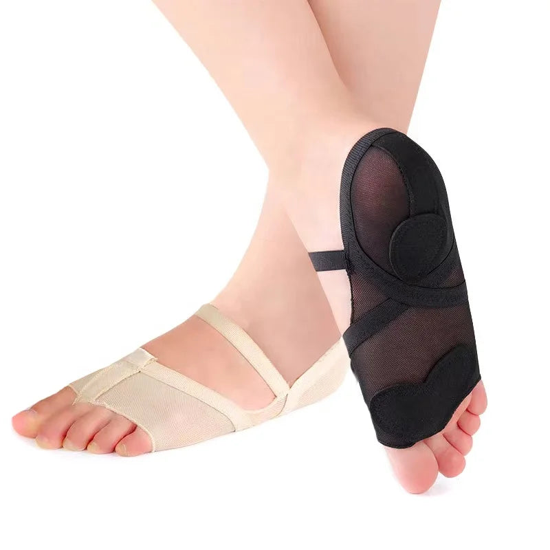MediFootCare Girls Women Belly Ballet Half Shoes Split Soft Sole Paw Dance Feet Protection Toe Pad Well Foot Care Tool