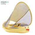 Mambobaby Ducking Baby Chest Float with Sun Canopy and Tail Baby Swimming Ring Float Best-selling Non-inflatable Solid 46*48*15