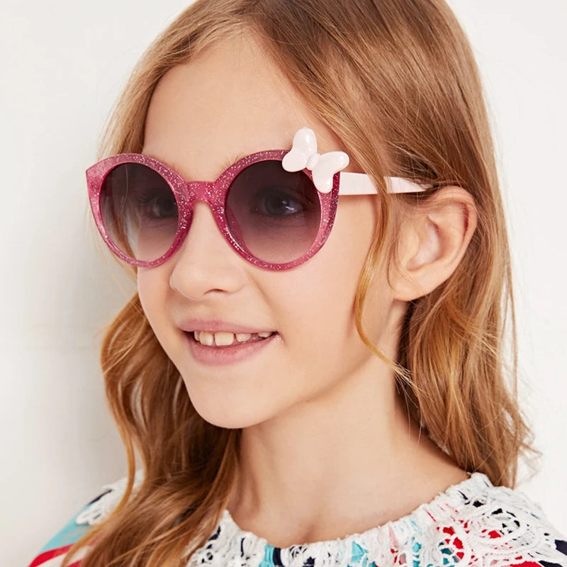 61020 Fashion Polygonal Frameless Ocean Piece Big Frame Children Sun Glasses Sunglasses