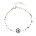 Fashion 925 Sterling Silver Anklets Ball Manual Anklet Bracelet for Women Jewelry Foot Jewelry