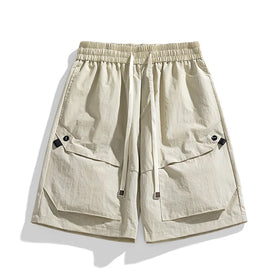 Custom Men's Summer Casual Mid Waist Quick Dry Breathable Cargo Shorts Loose Multi-bag Fashion