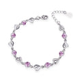 G643 Jewelry Custom Zircon Bracelet Crystal Heart Bracelets