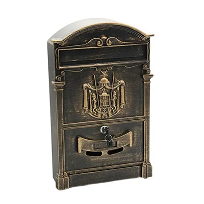 Hot Sale Apartment Casting Aluminum Box Metal Mailbox Wall Mounted Letterbox Post Vintage Box