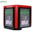 HXTECH LED Pizza Delivery Boxes 3 Sides LED Waterproof Food Delivery Box LED Light Side Open Fiberglass Motorcycle