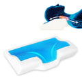 WJ-1062A Orthopedic Memory Foam Gel Pillow-Ergonomic Cervical Neck Support Removable Washable Hotel Side/Back/Stomach Sleeping