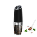 One Hand Automatic Operation Gravity Electric Pepper and Salt Grinder with LED Light Set Battery Powered