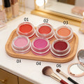 New 6-Color Long-Lasting Waterproof Mousse Blush Jelly Effect Brighten Makeup Cream for Light Dark Skin Tones Mineral ODM Supply