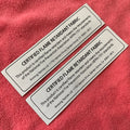 Laser Cut Washing Care Fabric Woven Label for Suithigh Definition Front Clothing Trademark Woven Patch
