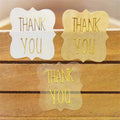120 Pcs/pack Colorful Thank You Series Glossy Strong Adhesive Gel Stickers Birthday Party Gift Sealing Bottle Food Topper Decor