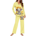 2024 Brightly Color Women Pajamas Sets Never Fade Away Sleepwear Two Pieces Nightwear Winter Standard Size Lounge Pajamas