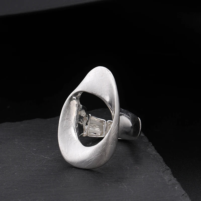 TongLing European Women Statement Elastic Rings Irregular Geometric Fashion Rings for Wholesale