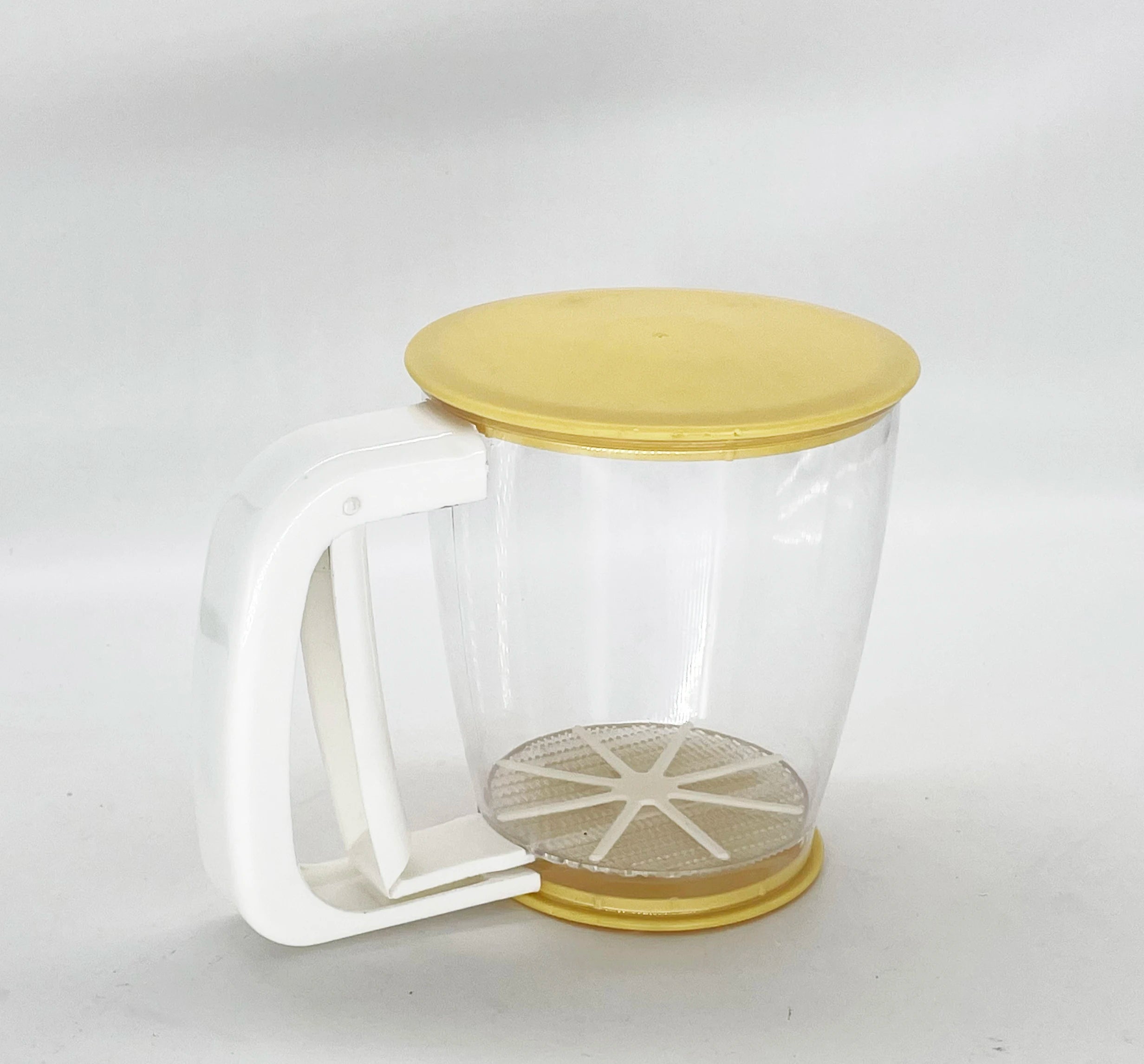 Baking Tools Semi-automatic Hand-held Flour Sieve Flour Sifter with Lid