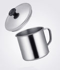 304 Material Single Wall Stainless Steel Coffee Mug With Handle and Lid for Drinking