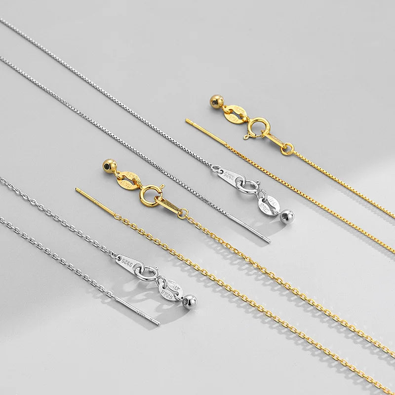 DIY Handmade Adjustable Silver Plated Anniversary Children's Box Chain Preservation Character Accessories Jewelry Findings