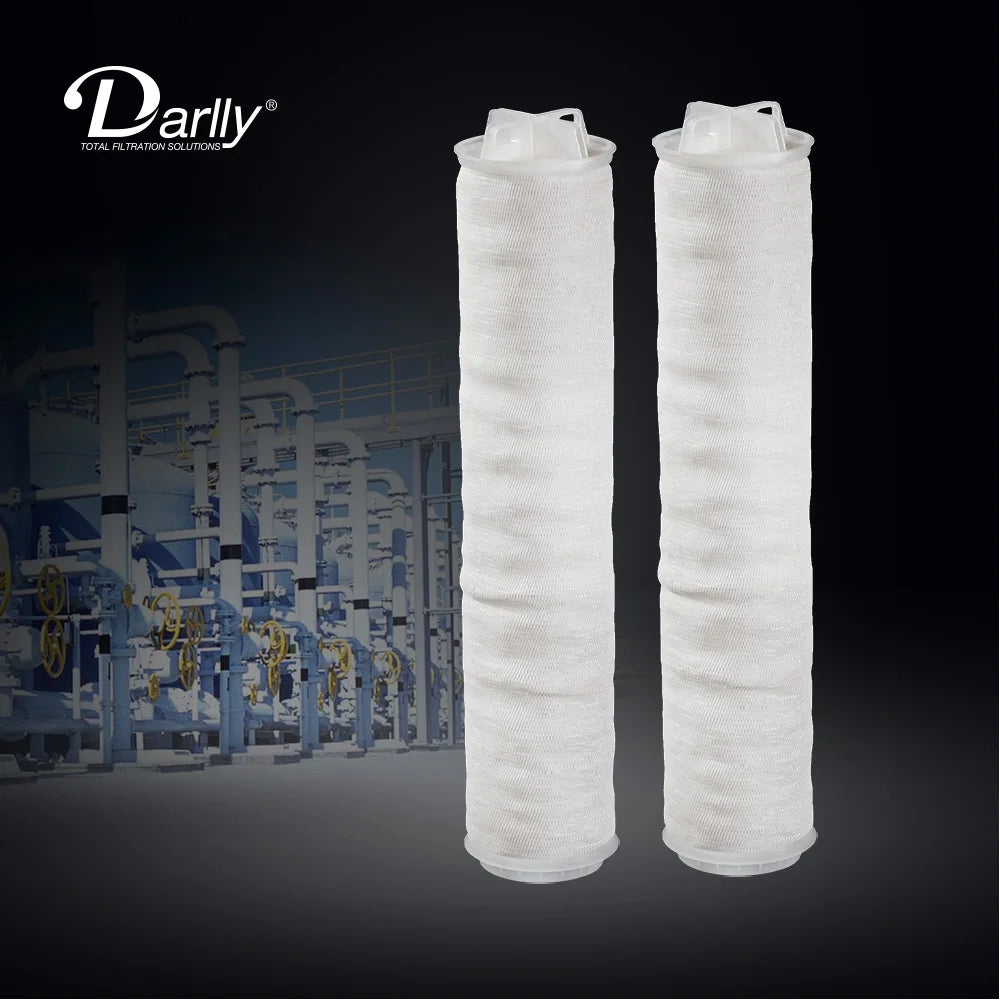New for 20/40/60 Inch PP High Flow Pleated Filters 5 Micron Water Filter Cartridges Jumbo Machine Oil Purifier