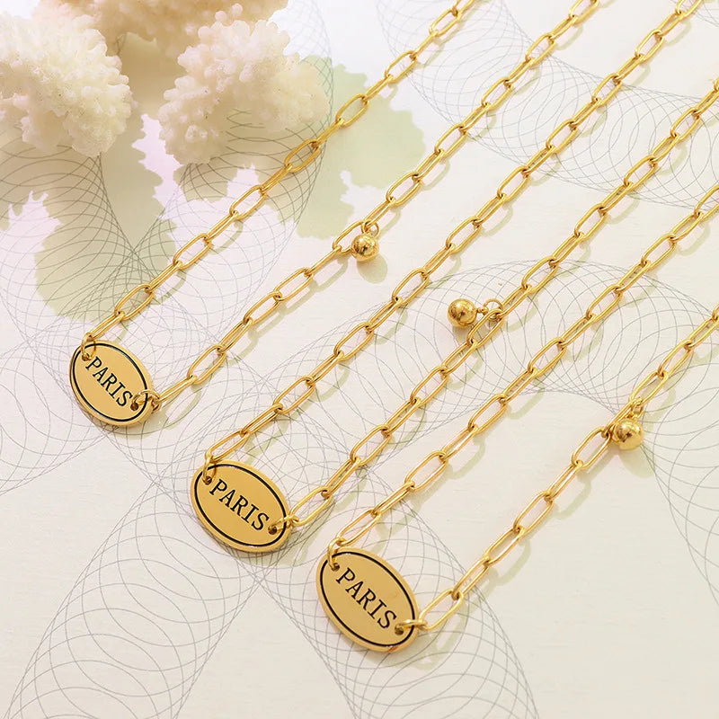 Fashion Design Jewelry Custom Engraved Pendant Stainless Steel Custom Company logo Pendant Necklace