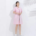 Lab Uniform for Women Uniforms Work Wear Pharmacy White Coat Costume Female Spa Beauty Salon Long Jacket Gown